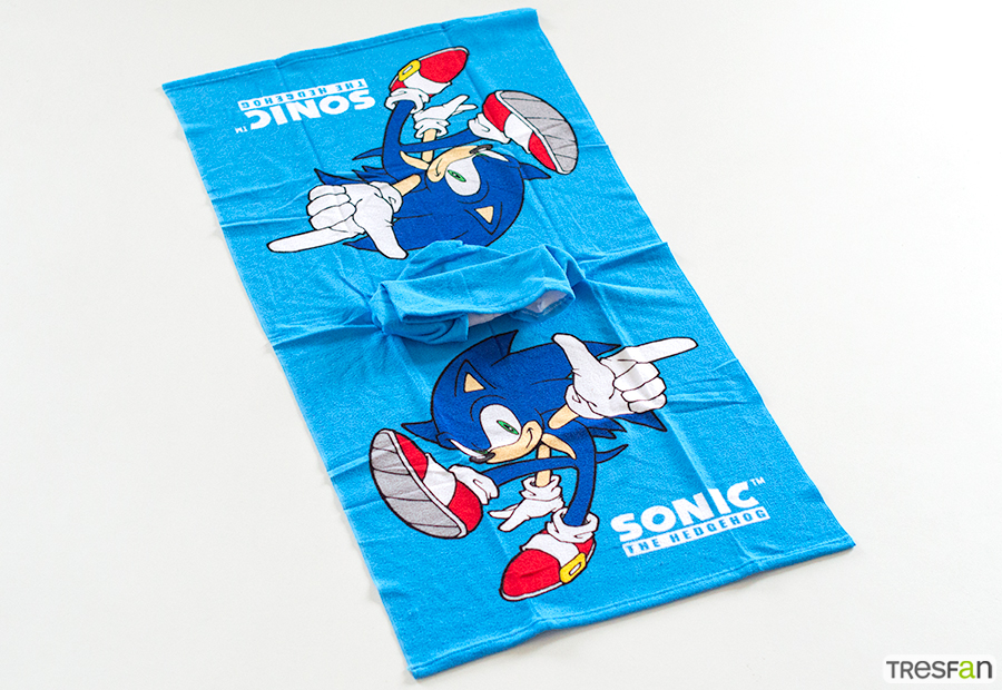 Poncho Mare Sonic E Shadow | Accappatoio Microspugna 50x100 Cm | Per Spiaggia E Piscina