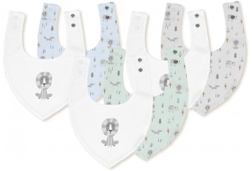 Pack 2 Baberos Bandana Bambú 20x30 INTERBABY Fox 00339