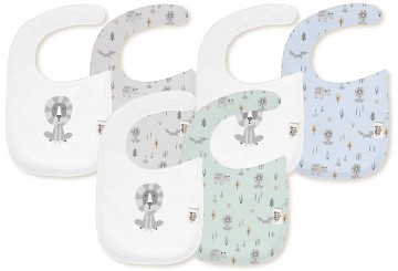 Pack 2 Baberos Bambú 20x30 INTERBABY Fox 00340