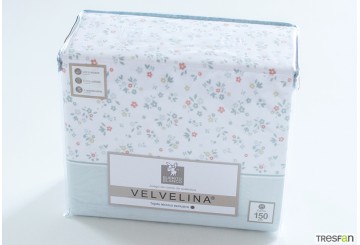 Sábana Invierno VELVELINA BURRITO BLANCO Exclusiva 009 menta