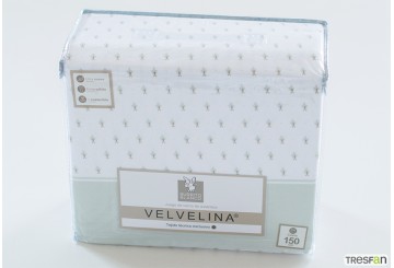 Sábana Invierno VELVELINA BURRITO BLANCO Exclusiva 010 verde