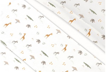 INTERBABY Sábana Tela Est. Algodón+Chupetero Savanna 03347 Cuna