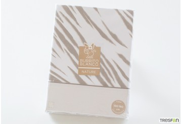 J.Sábana Estampada BURRITO BLANCO Nature 050-08 Moka