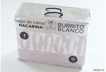 Sábana Nacarina BURRITO BLANCO Máxima Calidad 060-02 nude