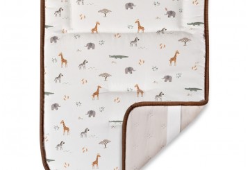 Colchoneta Universal Reversible Silla INTERBABY Jirafa Savanna