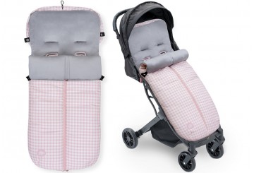 Saco Carro Bebé Universal INTERBABY 10086-02 Vichy Rosa