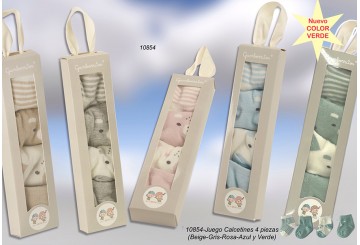 Set 4 Pares Calcetines GAMBERRITOS Punto Algodón 10854