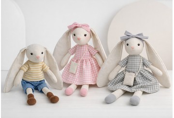 Peluche Muñeco Personalizable 40cm GAMBERRITOS Conejitos 10858