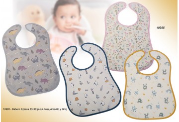 Babero Infantil 26x35 Ribeteado GAMBERRITOS Surtidos 10985