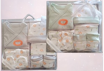 Conjunto Infantil 5pzs Regalo GAMBERRITOS Algodón León 11039