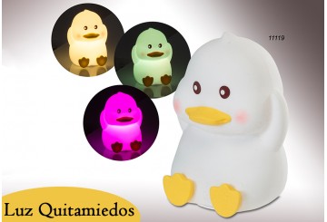 Lámpara de Noche Infantil Silicona ATMOSPHERA Quitamiedos Patito