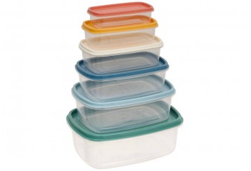 Set 6 Tuppers Fiambreras ATMOSPHERA Multicolors 120393