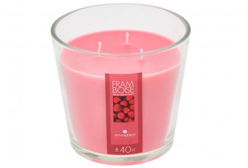 Vaso de Vela Cera XXL ATMOSPHERA 500g Frambuesa 123000E