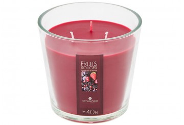 Vaso de Vela Cera XXL ATMOSPHERA 500g Frutos Rojos 123000H
