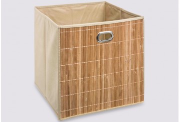 Caja Almacenamiento 31x31 Plegable 5FIVE Bambú Natural 155967A