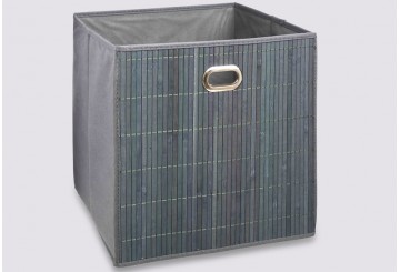 Caja Almacenamiento 31x31 Plegable 5FIVE Bambú Gris 155967B