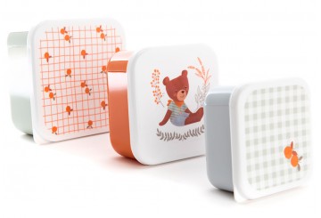 Set 3 Fiambreras Infantiles AMADEUS Oso Martin 160363