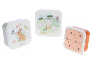 Set 3 Fiambreras Infantiles AMADEUS Ovejas-Conejo 164348