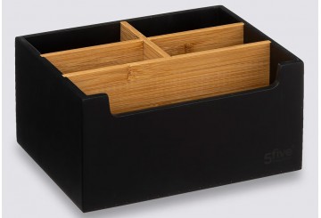 Organizador Bambú 5 Compartimientos 5FIVE Natureo negro 174749B