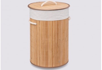 Cesto Plegable Colada 48L Redonda 5FIVE Bambú Natural 174780
