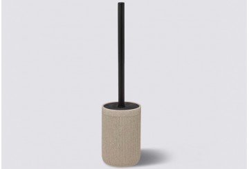 Escobillero de Baño ATMOSPHERA lino Onyx 174971A