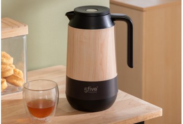 Jarra Térmica 1L 5FIVE Efecto Madera Natural 179627