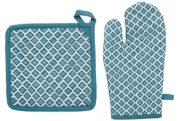 Set Guante + Agarradera Algodón Cocina ATMOSPHERA Tikal 185261Q