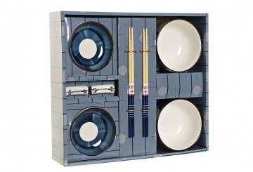 Set 8 piezas Sushi ITEM Porcelana Bambú Azul it6133