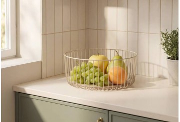Cesta para Frutas de Cocina ATMOSPHERA Metal beige 190314A