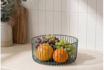 Cesta para Frutas de Cocina ATMOSPHERA Metal verde 190314B