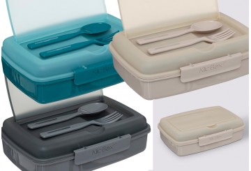 Fiambrera Tupper con Cubiertos ATMOSPHERA Klic Box 203040