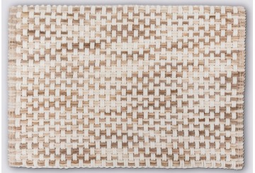 Alfombra Baño 50x75 5FIVE Gruesa Trenzada beige 204983A
