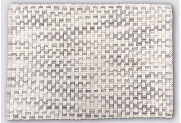 Alfombra Baño 50x75 5FIVE Gruesa Trenzada gris 204983B