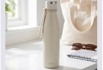 Botella Isotérmica 0,65L ATMOSPHERA Frio-Calor ToGo beig 213558A