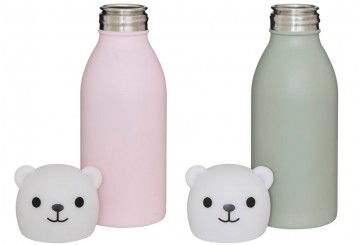 Botella Infantil ATMOSPHERA Oso Rosa-Verde 214465
