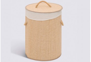 Cesto Plegable Colada 48L Redonda ATMOSPHERA Stemy beige 214725B