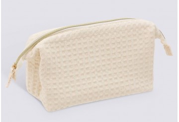 Neceser T-L 27x16 ATMOSPHERA Waffle Algodón beige 214778