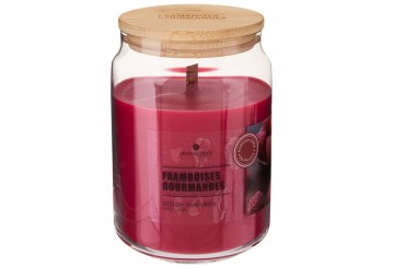 Vela Aromática 435g + Tarro Vidrio ATMOSPHERA Frambuesa 214891A