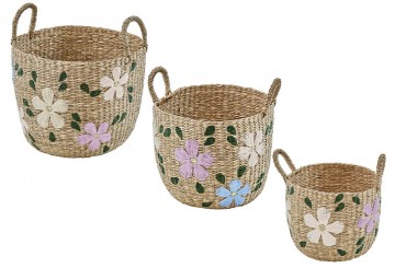 Set 3 Cajas Almacenamiento ATMOSPHERA Wildflowers 215256