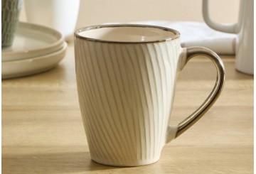 Taza Mug Loza 350ml ATMOSPHERA Ella blanco 217814A