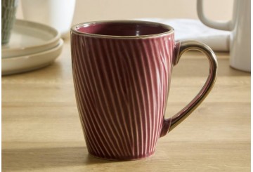Taza Mug Loza 350ml ATMOSPHERA Ella granate 217814D