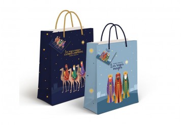 Bolsa Papel Talla-M 18x23cm D'CASA Reyes Magos 2185829