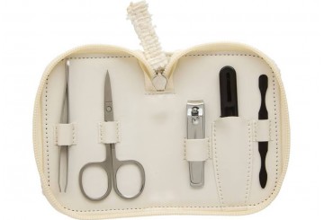 Set Neceser Manicura 6 piezas ATMOSPHERA Bouclette blanco 220343