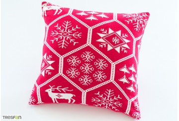 Funda Cojín 45x45 Navidad MC Jaipur Reno-Nieve 24-435