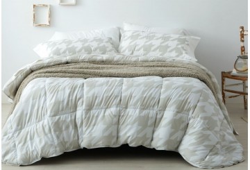 Edredón Duvet Nórdico BURRITO BLANCO Revers. P.Gallo 264 caqui