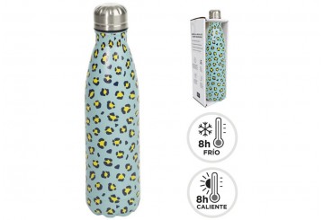 Botella Doble Capa 500ml Acero Inoxidable D'CASA Animal Fluor