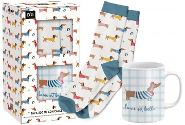 Set Regalo Taza+Calcetines 38-42 DCASA Teckel La Vie 27761263