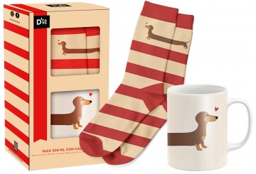 Set Regalo Taza+Calcetines 38-42 DCASA Teckel Amour 27761289