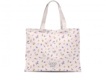 Bolsa Algodón XL 47x42 D'CASA Good Day Flores 2827537