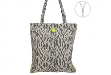 Bolsa con Cremallera Algodón D'CASA Zebra Fluor 2827636